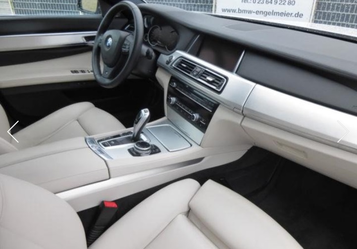 Left hand drive car BMW 7 SERIES (01/01/2015) - 